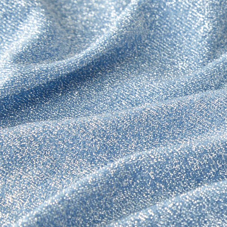 Jersey scintillement Lametta Glamour – bleu clair,  image number 2