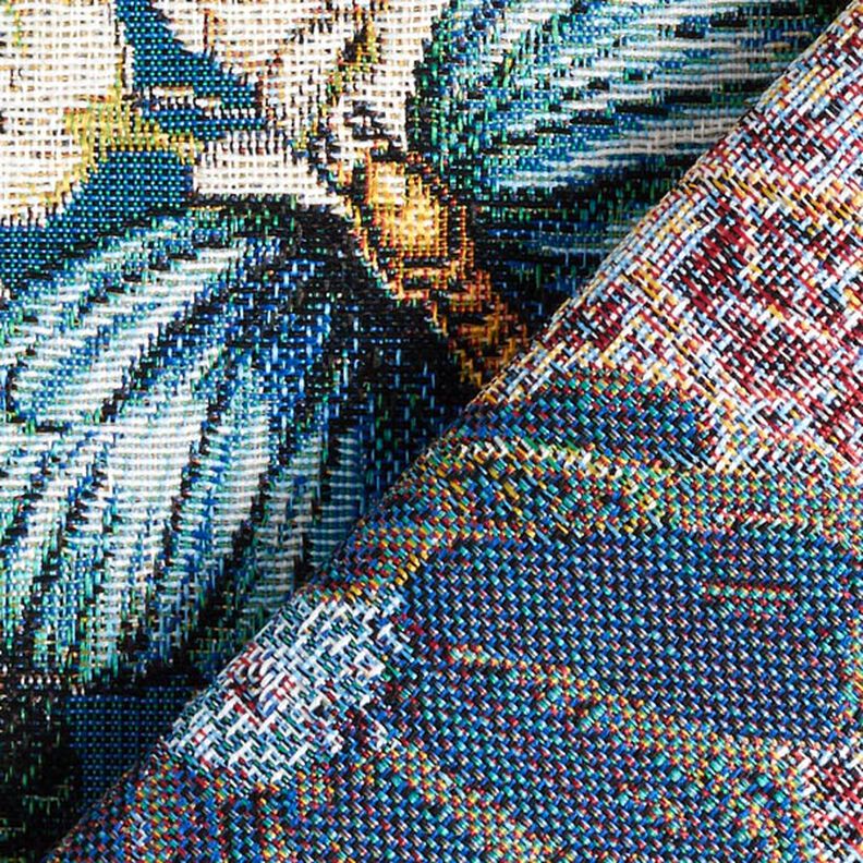 Tissu de décoration Gobelin Paon – pétrole,  image number 4