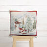 panneau décoratif Gobelin Bonhomme de neige – carmin/beige clair,  thumbnail number 6
