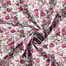 Popeline coton Wildrosen – blanc/mauve,  thumbnail number 3
