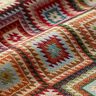 Tissu de décoration Gobelin Losanges dentelés – beige clair/carmin,  thumbnail number 2