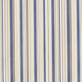 Toile pour store banne Rayures fines – beige/bleu jean, 