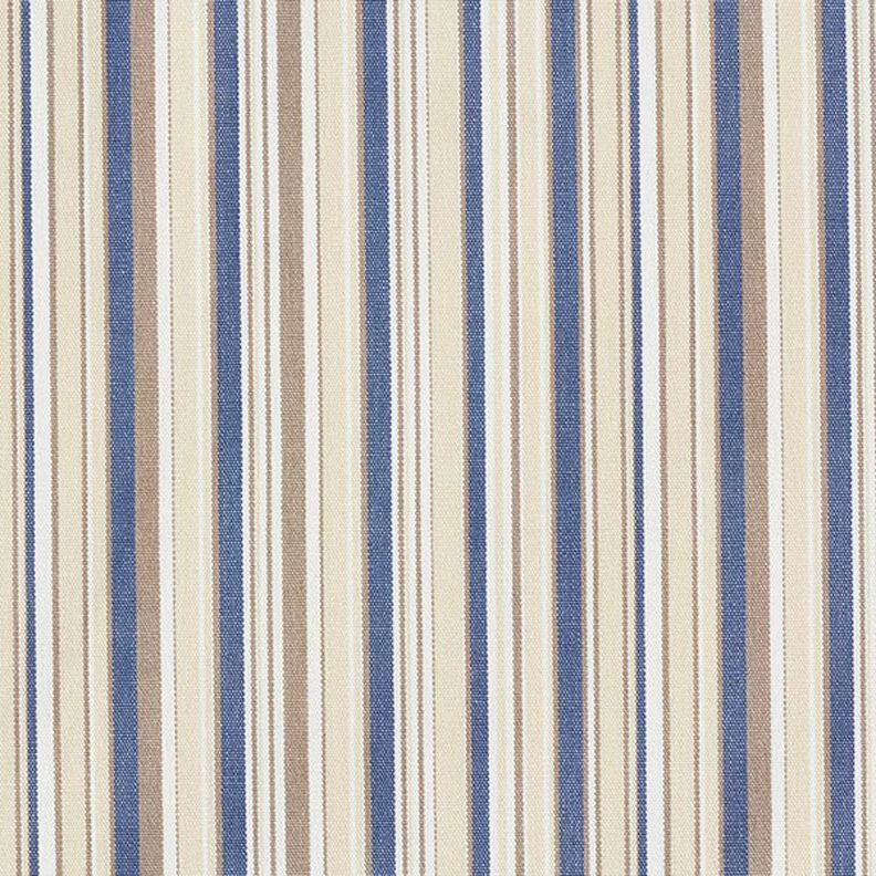 Toile pour store banne Rayures fines – beige/bleu jean,  image number 1