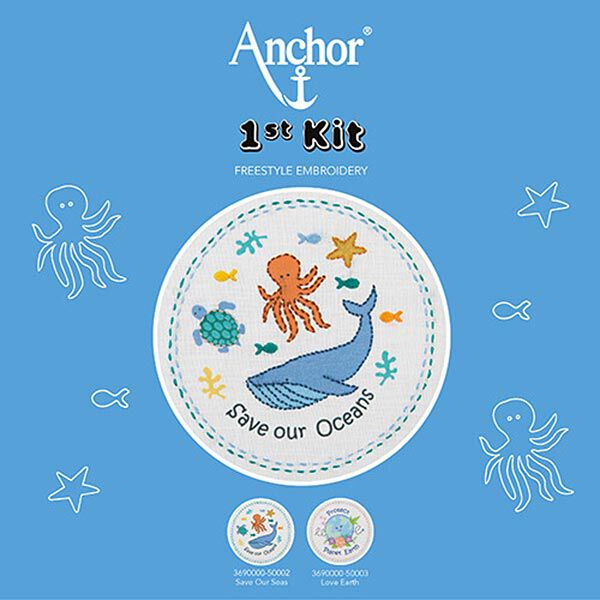 Kit broderie pour débutants Save our Oceans, image number 1