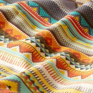 Cretonne coton Inca – terre cuite, 
