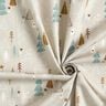 Tissu en coton Popeline Sapins minimalistes – taupe clair,  thumbnail number 3