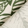 Tissu de décoration Semi-panama Monstera peint – crème/pin,  thumbnail number 4