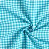 Tissu coton vichy – turquoise clair,  thumbnail number 3