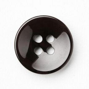 Bouton 4 trous marbré [Ø 15 mm] – noir, 