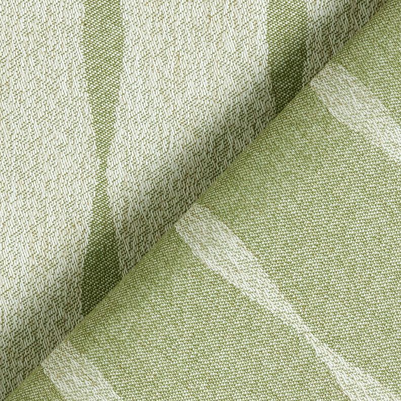 Tissu d’extérieur Canvas Rayures ondulées – olive clair/beige clair,  image number 4