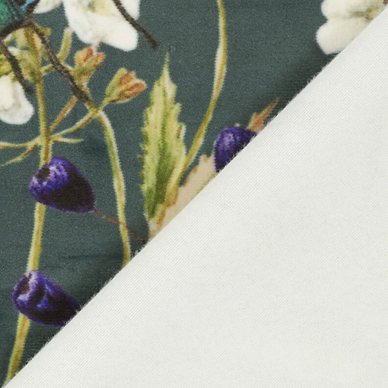 Velours de décoration Premium Paon – vert foncé,  image number 4