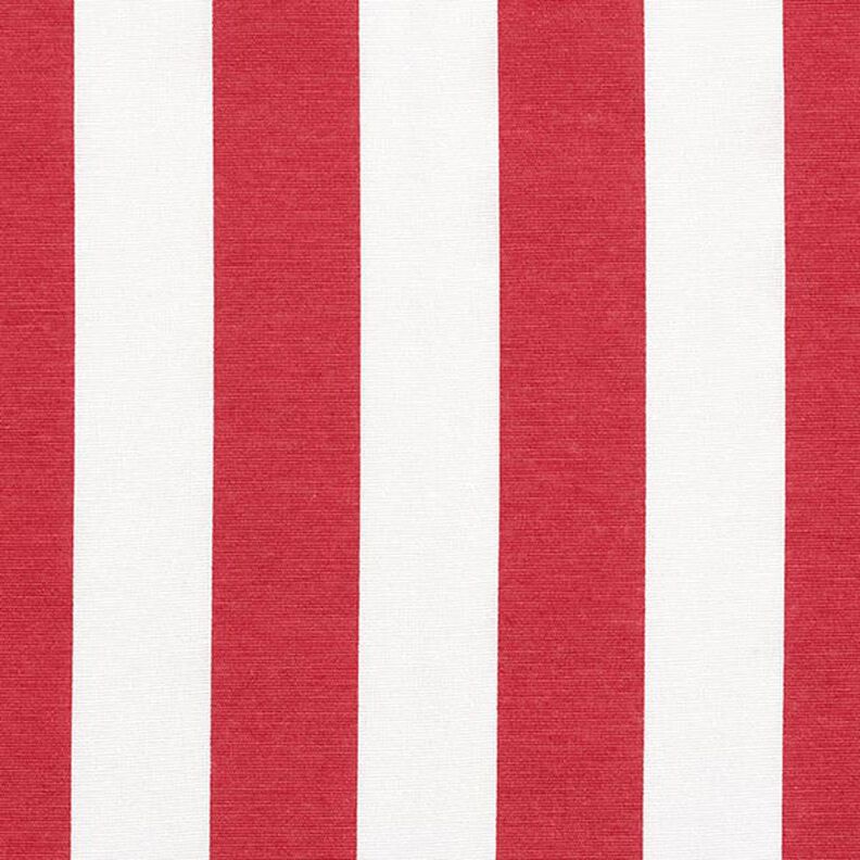 Tissu de décoration Canvas Rayures – rouge/blanc,  image number 1