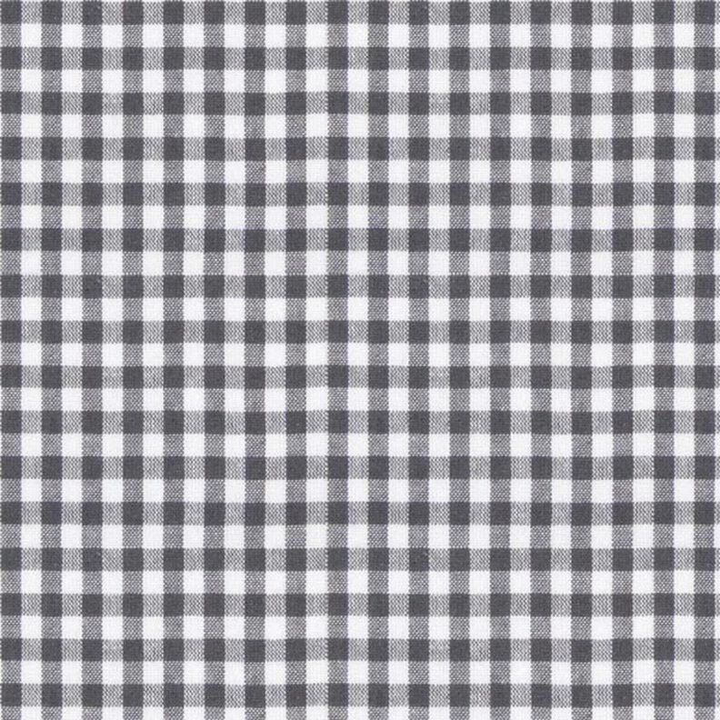 Tissu en coton Vichy à carreaux 0,5 cm – gris perle/blanc,  image number 1