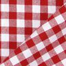 Tissu en coton Vichy à carreaux 1 cm – rouge/blanc,  thumbnail number 3