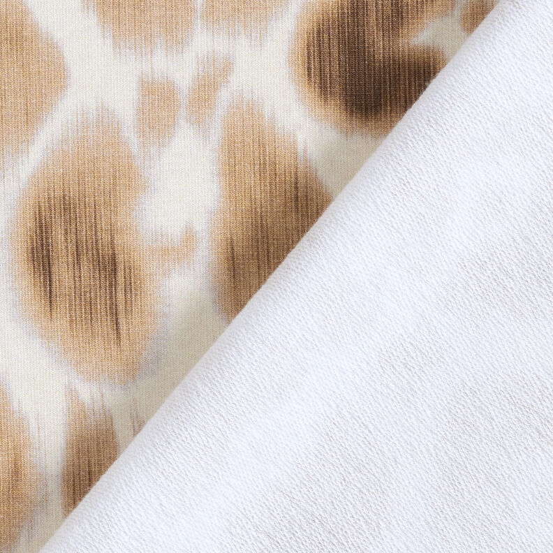 GOTS French Terry Batik motif léopard | TCC x LOOKS by Wolfgang Joop – brun faon/crème,  image number 6