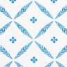 Tissu de décoration Sergé coton Losanges élégants – blanc/bleu,  thumbnail number 1