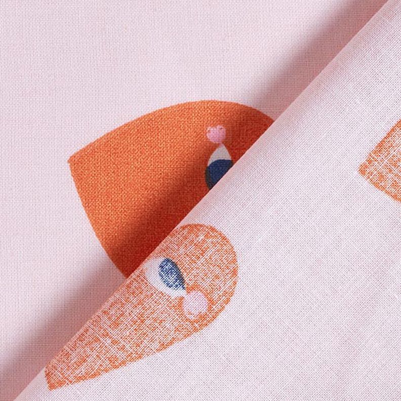 Tissu en coton Cretonne Grands cœurs – rosé/rouge, image number 4