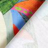 Tissu de décoration Semi-panama feuilles tropicales – orange/vert foncé,  thumbnail number 4