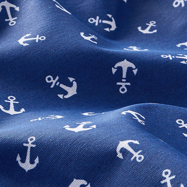 Coton enduit Ancre – bleu marine,  image number 2