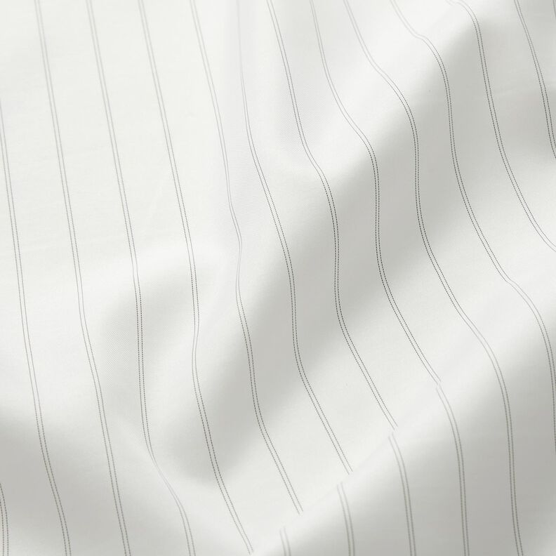 Doublure pour manches à fines rayures – blanc/noir,  image number 2