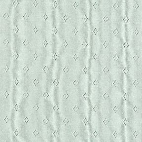 Jersey finement tricoté à motif ajouré – menthe, 