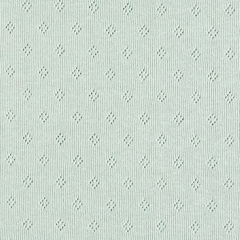 Jersey finement tricoté à motif ajouré – menthe,  image number 1