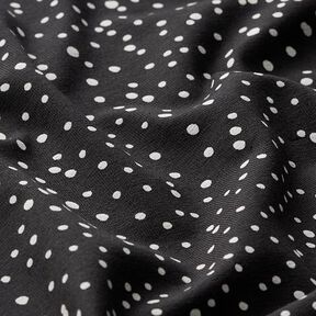 Jersey de coton Pois irréguliers – noir, 