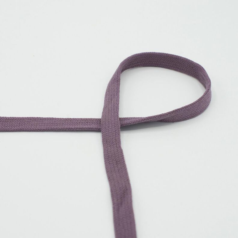 Cordon plat Sweat-shirt à capuche Coton [15 mm] – aubergine,  image number 1