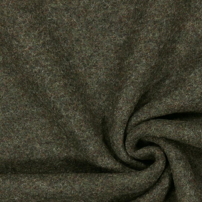 Loden de laine foulé – olive foncé, image number 1