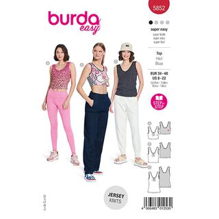 Top | Burda 5852 | 34-48, 