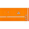 French Terry Panel Ouvrier du bâtiment d’un jour | Stoff&Liebe – orange clair/argent,  thumbnail number 5