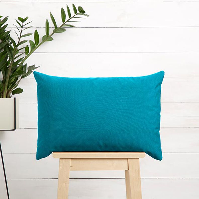 Toile pour store banne uni – turquoise,  image number 7