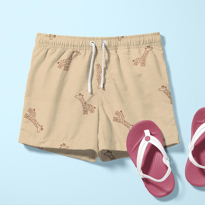 Jersey coton Girafes – amande, image number 6