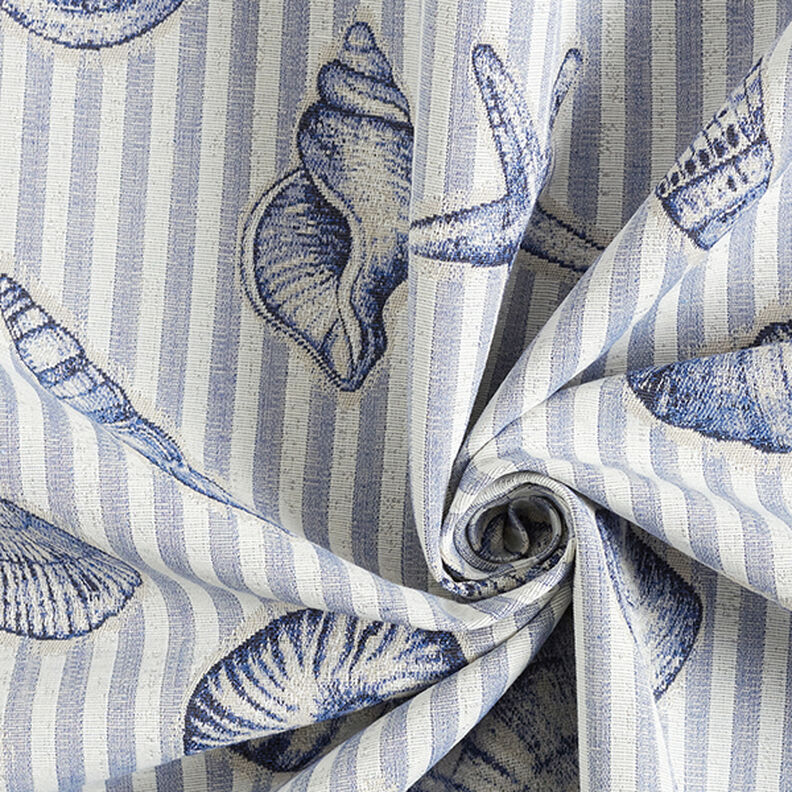 Tissu de décoration Gobelin moules – bleu,  image number 3