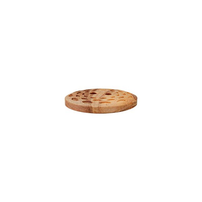 Bouton bois 2 trous – beige,  image number 2