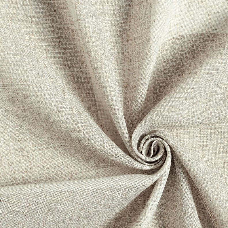 Tissu pour voilages Mélange lin Formes  – taupe clair/nature,  image number 3
