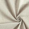 Tissu pour voilages Mélange lin Formes  – taupe clair/nature,  thumbnail number 3