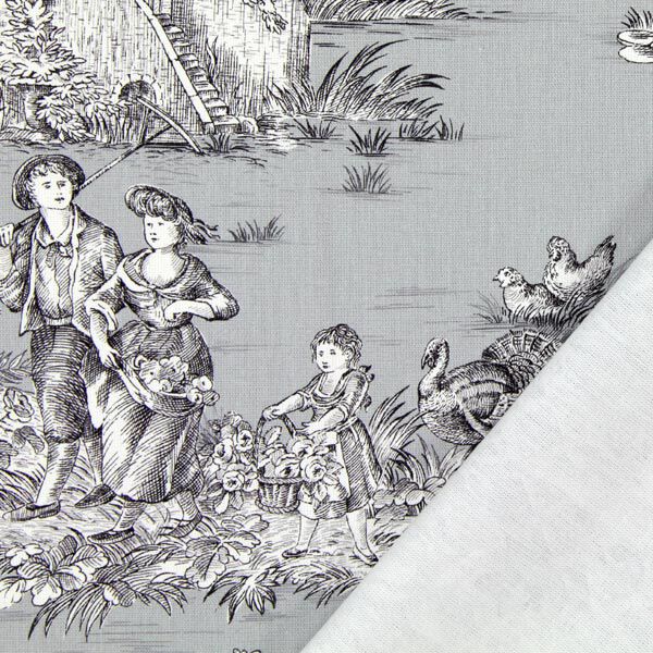 Tissu de décoration Pastorale 280 cm – gris,  image number 3