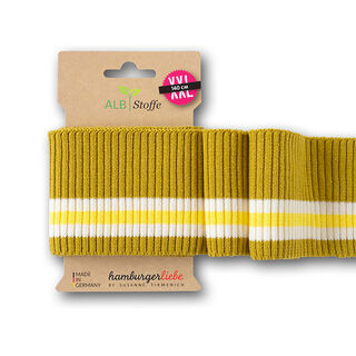 GOTS Bord-côtes CUFF ME RIPPED [140 cm | 7,5 cm] | Albstoffe | Hamburger Liebe, 