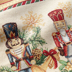 panneau décoratif Gobelin Duo de casse-noisettes – carmin/beige clair, 