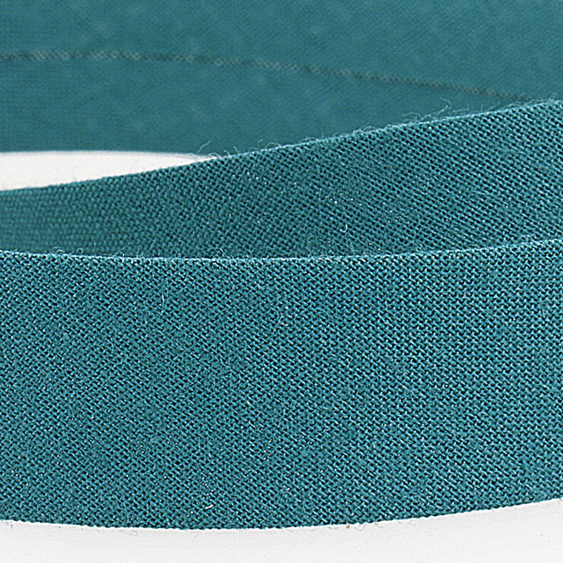 Biais Polycotton [20 mm] – pétrole légère,  image number 2