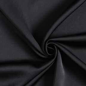 Satin polyester uni – noir, 