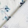 Tissu double gaze de coton Aquarelle branches d'eucalyptus – écru/bleu aqua,  thumbnail number 4