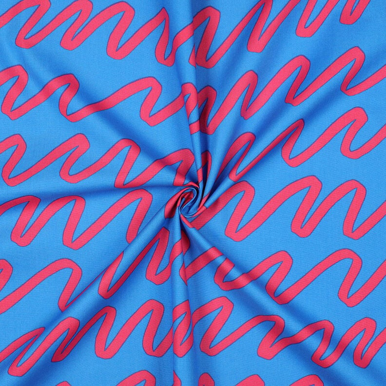 Popeline coton Making Waves | Nerida Hansen – bleu,  image number 3