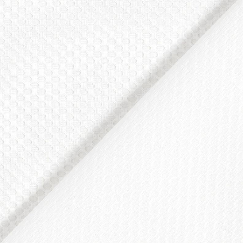 Tissu pour chemise Structure en losanges – blanc, image number 3