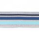 Ruban élastique Glitter [ 4 cm ] – argent/bleu clair,  thumbnail number 2