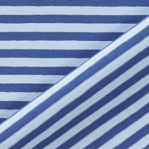 Jersey coton Rayures étroites – bleu jean/bleu clair,  image number 4
