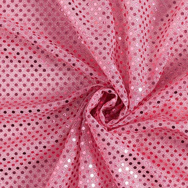 Tissu à paillettes petits pois – rose,  image number 4