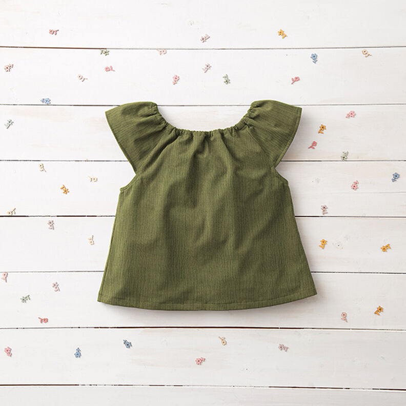 Tissu double gaze de coton – olive, image number 8