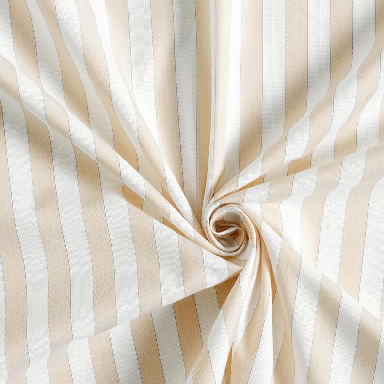 Tissu en coton Rayures – blanc/noix de cajou, image number 3